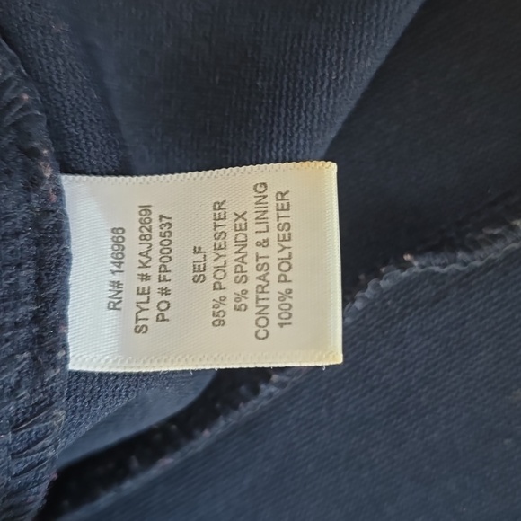 Crystal Doll Navy Blue Halter Neck Beaded Sequins Sheer Size S - Picture 9 of 9